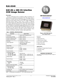 KAI-0340 - 640 (H) x 480 (V) Interline CCD Image Sensor