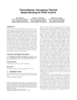 ThermoSense: Occupancy Thermal Based Sensing for