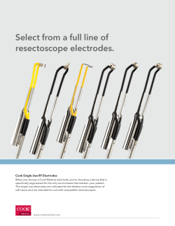 Select from a full line of resectoscope electrodes.