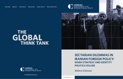 SECTARIAN DILEMMAS IN IRANIAN FOREIGN POLICY: