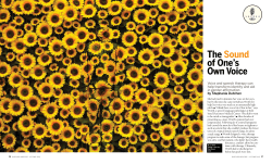 The Sound of One`s Own Voice