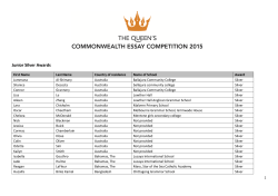 Junior Silver Awards