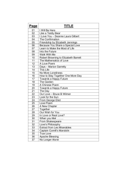 Suggested readings for civil partnerships (PDF document)