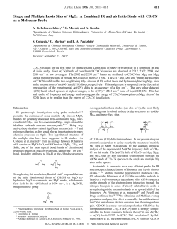 Single and Multiple Lewis Sites of MgO: A Combined IR and ab Initio