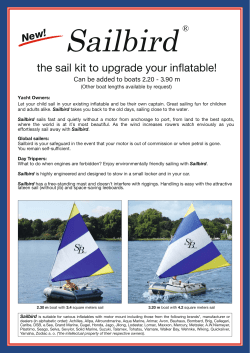 the sail kit to upgrade your inflatable!