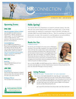 Hello Spring! - Wilmington University