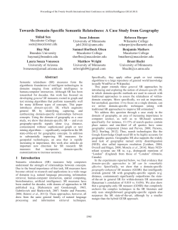 Towards Domain-Specific Semantic Relatedness: A Case