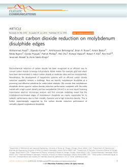 Robust carbon dioxide reduction on molybdenum disulphide edges
