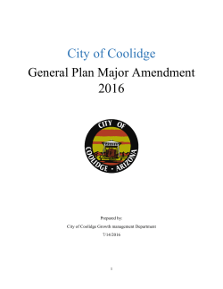 General Plan Major Amendment