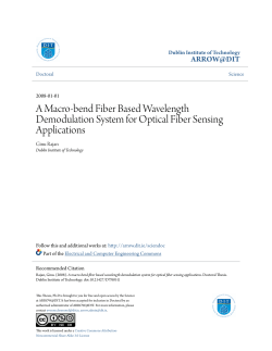 A Macro-bend Fiber Based Wavelength Demodulation
