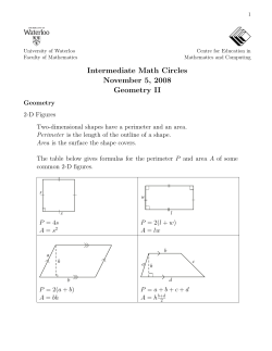 Intermediate - CEMC - University of Waterloo