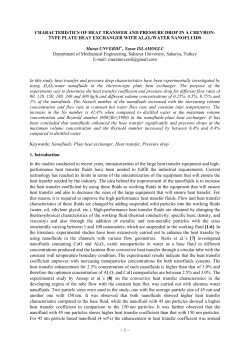 CHARACTERISTICS OF HEAT TRANSFER AND