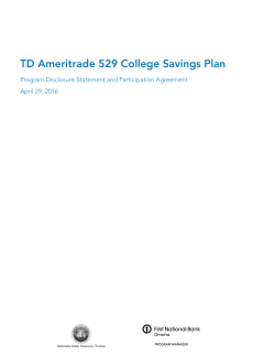 TD Ameritrade 529 College Savings Plan