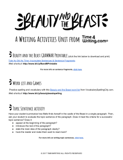 A Writing Activities Unit from