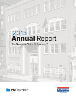 Annual Report - PA Chamber of Business and Industry