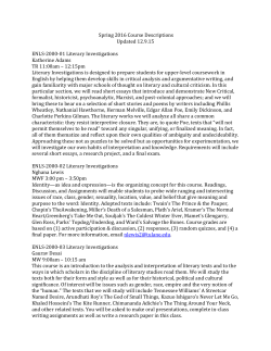 Spring 2016 - Tulane University