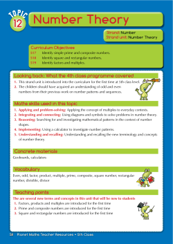Strand unit - Planet Maths