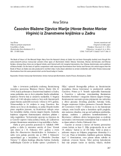 Časoslov Blažene Djevice Marije (Horae Beatae Mariae Virginis) iz