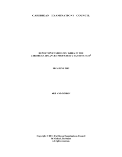 caribbean examinations council report on candidates` work in