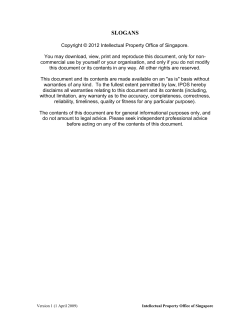 slogans - Intellectual Property Office of Singapore