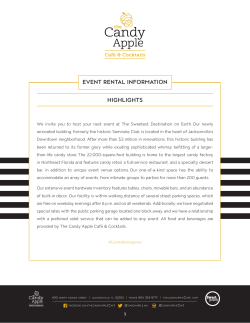 EVENT RENTAL INFORMATION HIGHLIGHTS