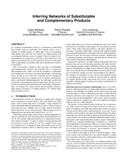 Inferring Networks of Substitutable and Complementary Products