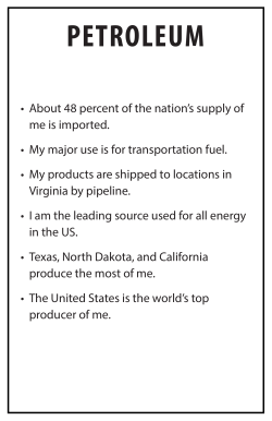 About 48 percent of the nation`s supply of me is imported. &bull; My major