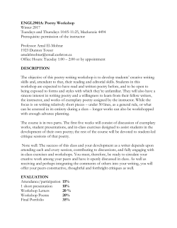 ENGL 2901 A - Carleton University