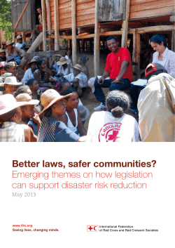 Better laws, safer communities? Emerging themes on how