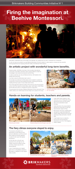 Firing the imagination at Beehive Montessori.