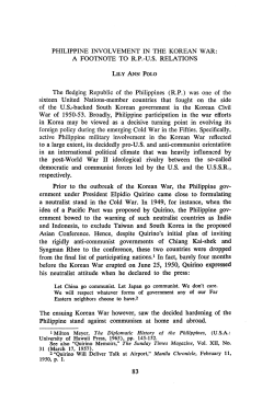 Philippine involvement in the Korean War