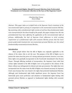 Fundamental Rights - Williams College Law Society