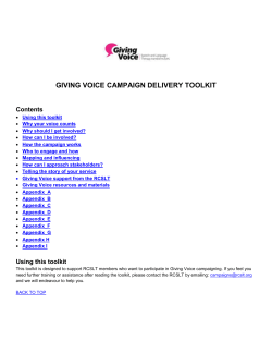 Campaign Delivery Toolkit