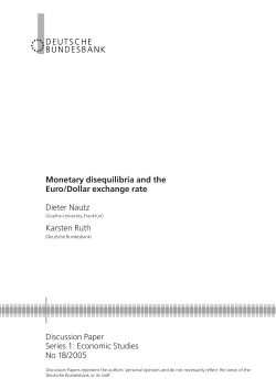 Monetary disequilibria and the Euro/Dollar exchange rate