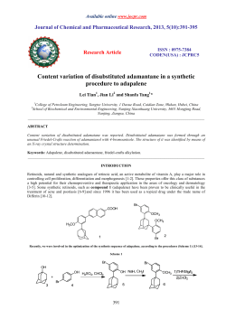 Content variation of disubstituted adamantane in a synthetic