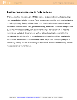 Engineering permanence in finite systems