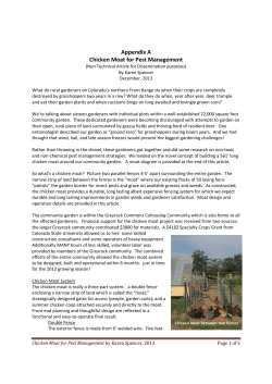 Chicken Moat for Pest Management article