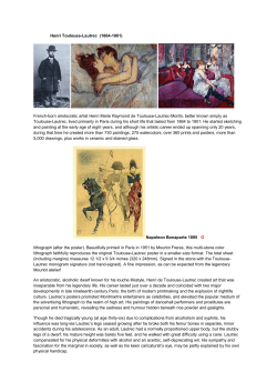 Henri Toulouse-Lautrec (1864-1901) French