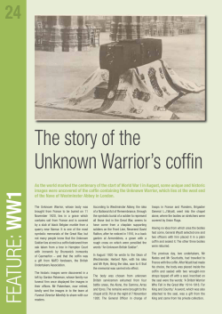 The Unknown Warrior`s Coffin