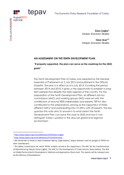 An Assessment on the Tenth Development Plan