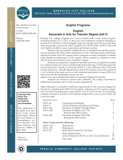 English - Berkeley City College