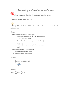 Converting a Fraction to a Percent