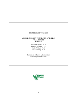from blight to light - Dallas Area Habitat for Humanity