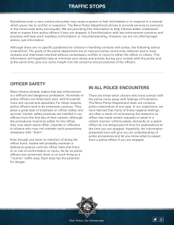 traffic stops - Reno Police Department