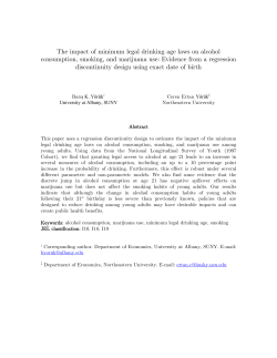 The impact of minimum legal drinking age laws on alcohol