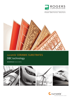curamik&reg; CERAMIC SUBSTRATES DBC technology