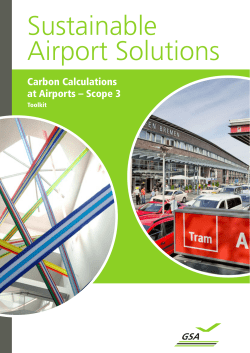 Carbon Calculations at Airports - Interreg IVB North Sea Region