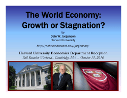 The World Economy: Growth or Stagnation?