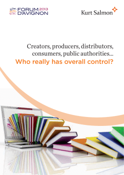 Creators, producers, distributors, consumers, public authorities