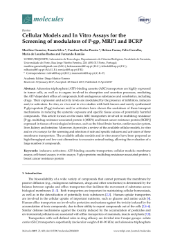 Cellular Models and In Vitro Assays for the Screening of Modulators